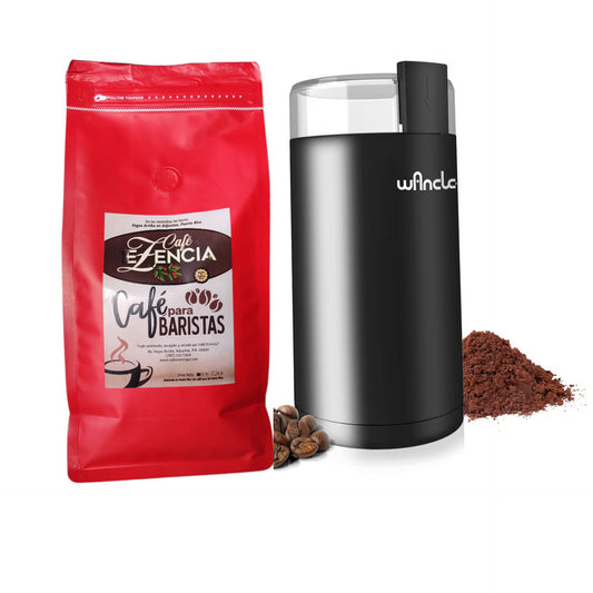 1. Combo Molino eléctrico + Café en Grano de 1 libra