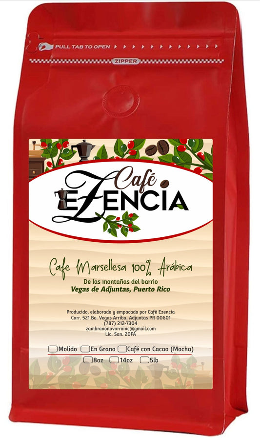 Medium Dark Roasted Premium Coffee 5 lb. Beans / En Grano